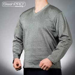 100109 Slashpro Slash Resistant V Neck Long Sleeve Sweatshirt
