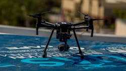 A drone equipped with Cape Aerial Telepresence software is ready to deploy from the City of Chula Vista Police Department headquarters, as part of the FAA Unmanned Aerial Systems (UAS) Integrated Pilot Program (IPP). Chula Vista Police are deploying these drones to serve as first responders, assisting in incidents such as life safety, crime in progress, fleeing subjects, fire and more; providing police with video and decision quality data. A drone equipped with Cape Aerial Telepresence software is ready to deploy from the City of Chula Vista Police Department headquarters, as part of the FAA Unmanned Aerial Systems (UAS) Integrated Pilot Program (IPP). Chula Vista Police are deploying these drones to serve as first responders, assisting in incidents such as life safety, crime in progress, fleeing subjects, fire and more; providing police with video and decision quality data.