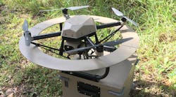 The Hoverfly LiveSky SENTRY on its new landing design. The Hoverfly LiveSky SENTRY on its new landing design.