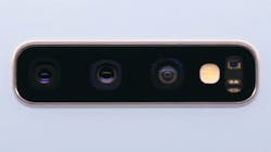 The Samsung Galaxy S10 camera features a 123-degree wide angle lens.