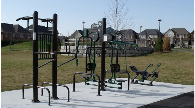 Outdoor Fitness Equipment From Paris Site Furnishings