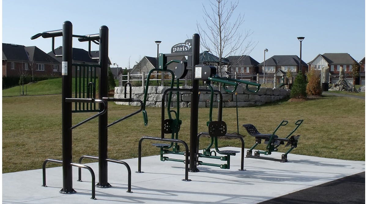 Outdoor Fitness Equipment From Paris Site Furnishings