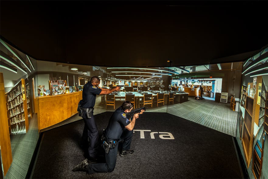 VirTra offers law enforcement agencies a full line of judgmental use of force training and firearms simulator training from portable, single-screen firearms simulators to advanced 300-degree use of force simulator, from 1-screen to 3-screens or even 5-screens depending on the agency&apos;s needs.