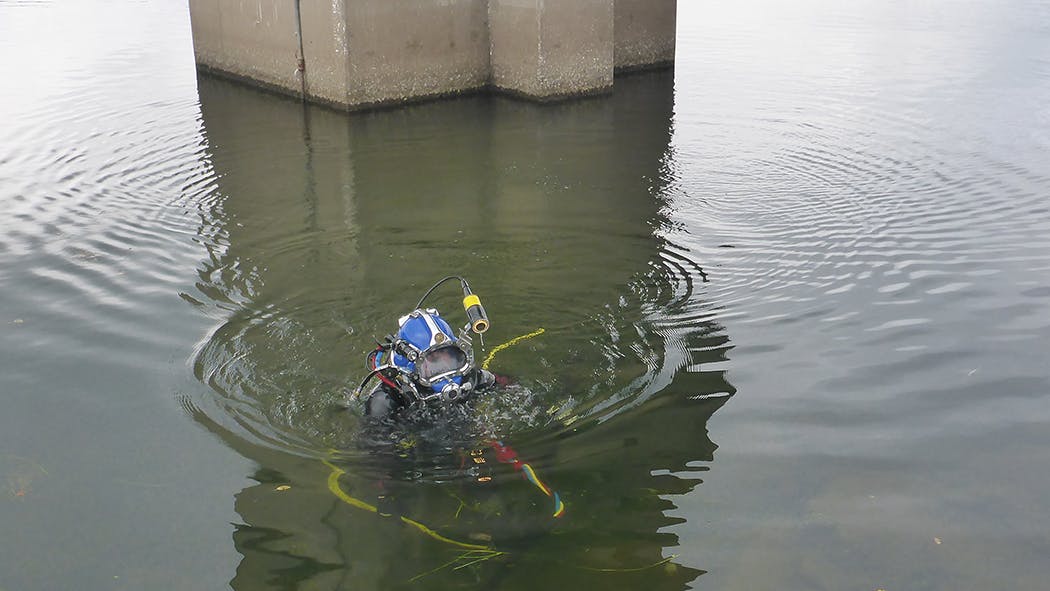 Diver Performing Search