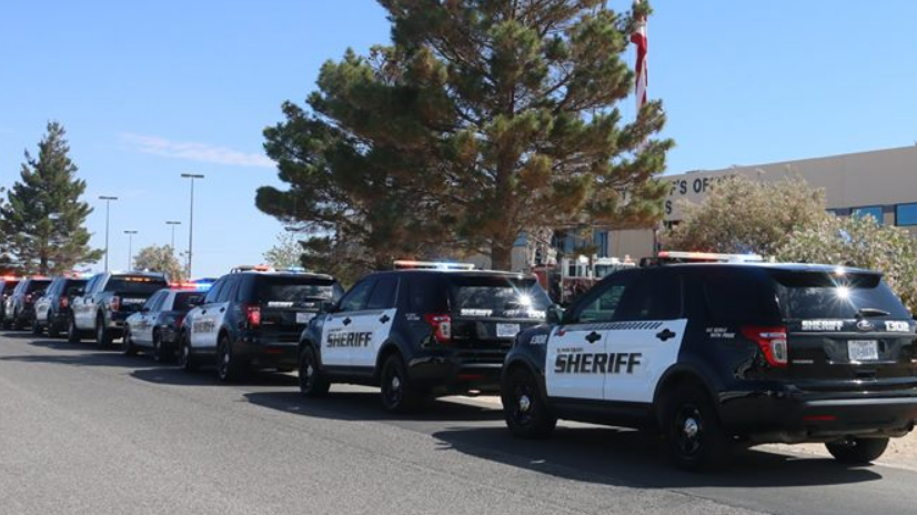 An El Paso County Sheriff's deputy was conducting a traffic stop for a light violation when he was shot multiple times in San Elizario early Friday morning.