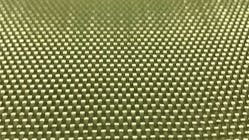 A close up of Kevlar 29 (K29) fiber in a plain weave fabric.