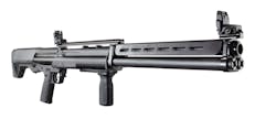 The new KSG-25® shotgun holds 24+1 rounds of 2 3/4” shells or 40+1 rounds of 1-1/2” shells – giving you more than 3 times the capacity of ordinary shotguns. The new KSG-25® shotgun holds 24+1 rounds of 2 3/4” shells or 40+1 rounds of 1-1/2” shells – giving you more than 3 times the capacity of ordinary shotguns.