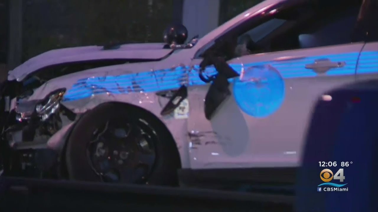 Miami Police Officer Injured in Crash | Officer