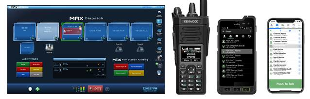A working example of the Zetron and ESChat integration providing cross-device interoperability.