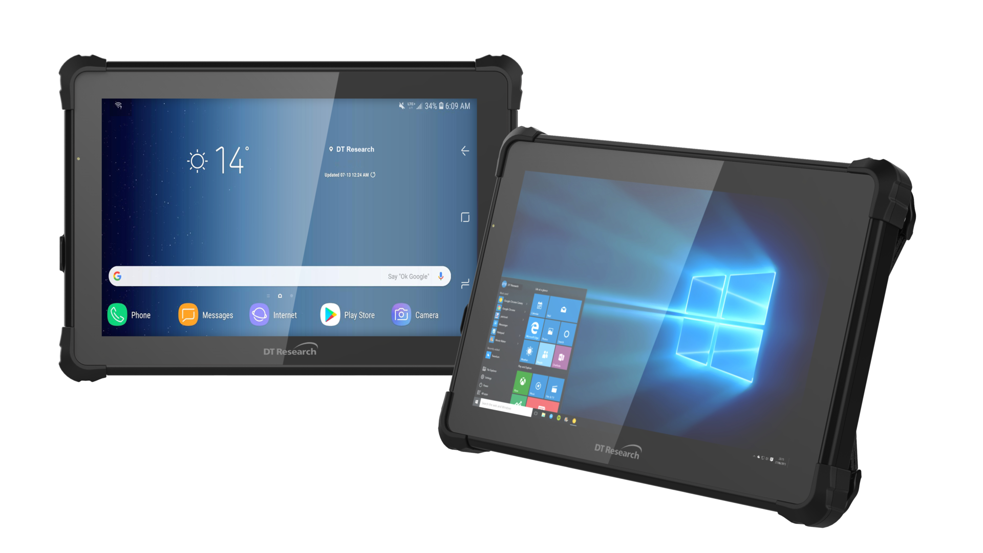 Two 8Inch Rugged Field Tablets The DT380CR and DT380Q Officer
