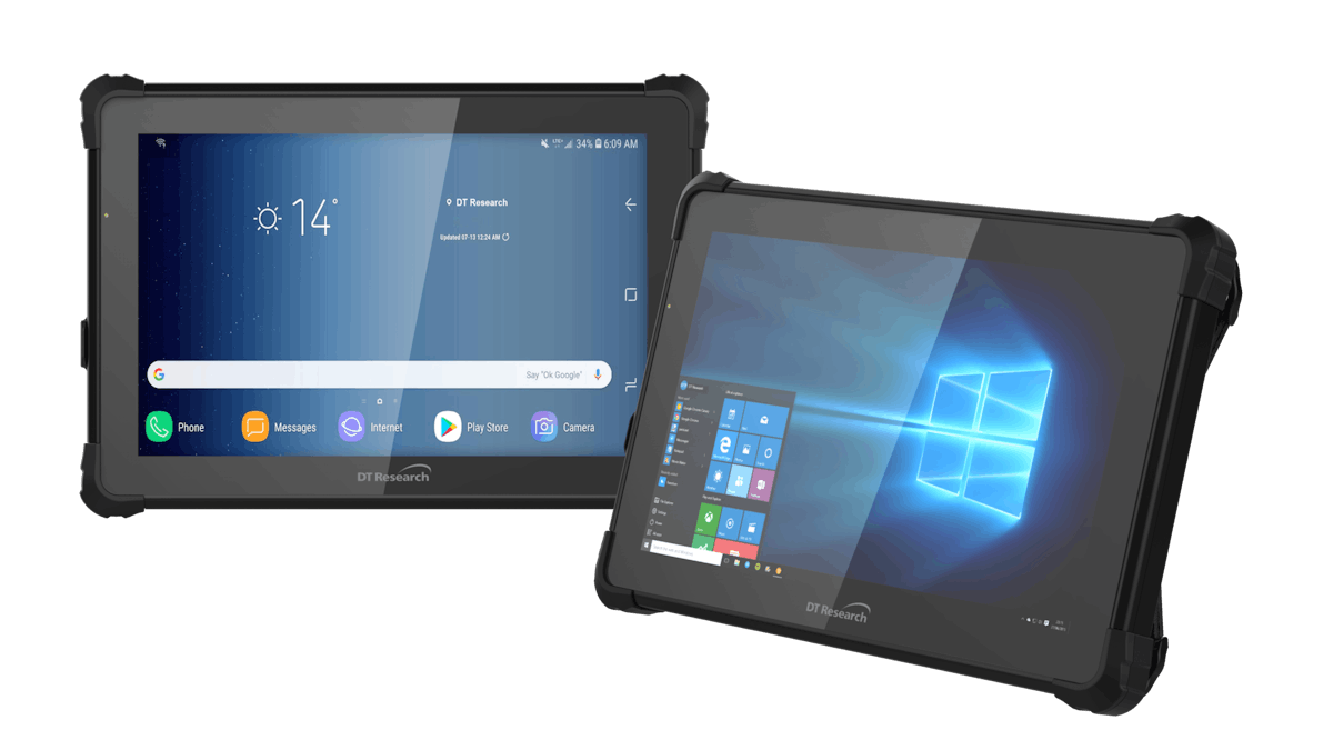 The DT380CR and DT380Q rugged tablets from DT Research.
