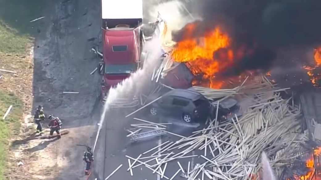 A Colorado State Patrol trooper rescued a teen in the path of tractor-trailer barreling down the highway Thursday.