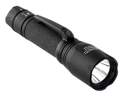 The XT DF flashlight by ASP Inc. offers an intense, 600 lumens of primary illumination, with a secondary light level that&rsquo;s user-programmable at 15, 60, or 150 lumens, or strobe.