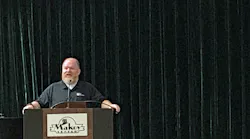 Dr. Aprill during his presentation.