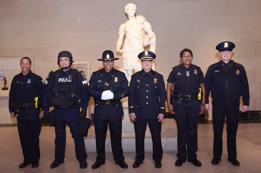 The Toledo, Ohio, Police Department, winners of the 2019 NAUMD Best Dressed Public Safety Award for medium size department.
