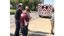 First responders use TVU Networks IP-based video solutions to review live footage during a training exercise last month at Texas A&amp;M Winter Institute.