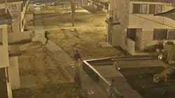 Newly released videos from a police-involved shootout last month shows a suspect suddenly open fire on LAPD officers. Newly released videos from a police-involved shootout last month shows a suspect suddenly open fire on LAPD officers.