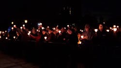 The names of 371 law enforcement officers who have died in the line of duty -- including 158 who died in 2018 -- were formally dedicated on Monday evening, during the 31st Annual Candlelight Vigil, held on the National Mall. The names of 371 law enforcement officers who have died in the line of duty -- including 158 who died in 2018 -- were formally dedicated on Monday evening, during the 31st Annual Candlelight Vigil, held on the National Mall.