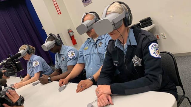 The Chicago Police Department becomes the first agency to incorporate Axon&apos;s program into its current crisis intervention training curriculum.