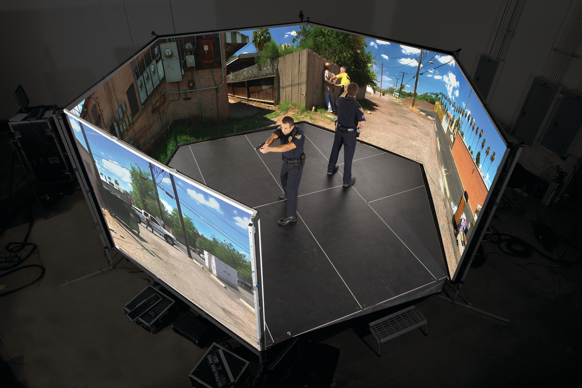 From marksmanship to the most challenging judgmental use-of-force decision simulation, the VirTra 300 LE is an essential tool for law enforcement tactical firearms training programs.