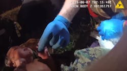 When Forsyth County Sheriff's Deputy Terry Roper was first on the scene after authorities received a 911 call regarding an abandoned infant on the night of June 6. When Forsyth County Sheriff's Deputy Terry Roper was first on the scene after authorities received a 911 call regarding an abandoned infant on the night of June 6.