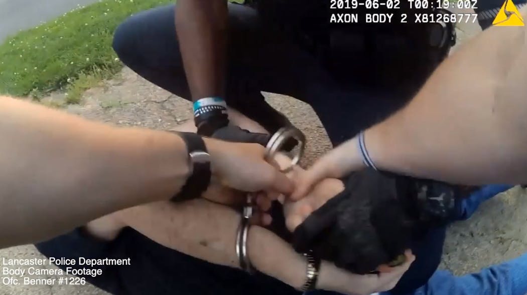 The Lancaster Police Department has released body camera video from the arrest of an armed man over the weekend.