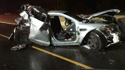 A Connecticut State Police trooper is recovering after he was trapped inside his patrol car following a crash early Sunday morning. A Connecticut State Police trooper is recovering after he was trapped inside his patrol car following a crash early Sunday morning.