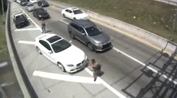 The Florida Highway Patrol has released traffic camera video showing a trooper being hit by a car on the Turnpike.