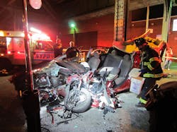 The FoxFury NOMAD Prime lighting a scene. The FoxFury NOMAD Prime lighting a scene.