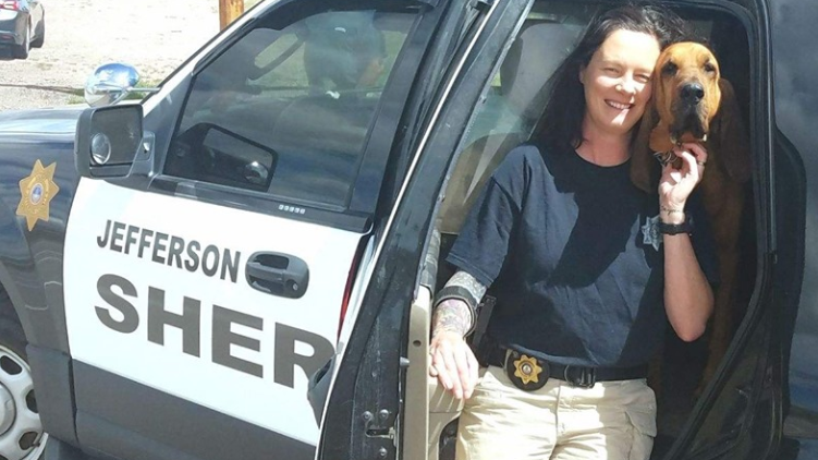 Jefferson County Sheriff's Deputy K. Fosler and bloodhound Jessie were in Wyoming on an unrelated call when they were diverted from their trip home for a request to assist in the search for the missing girl.