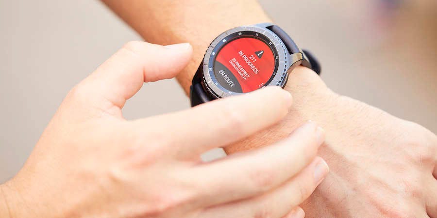The Samsung Galaxy Watch provides law enforcement officers with LTE connectivity, is able to answer calls, respond to text messages, use GPS mapping and more.