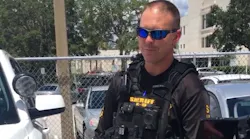 Pasco County Sheriff's Deputy Chris Stone returned to active duty on Thursday, two months after a barricaded man opened fire inside a home.