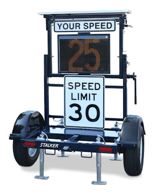 Digital speed signs can grab the attention of drivers making them slow down.