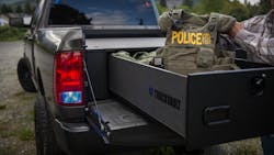 The TruckVault keeps equipment secure on and off scene. The TruckVault keeps equipment secure on and off scene.