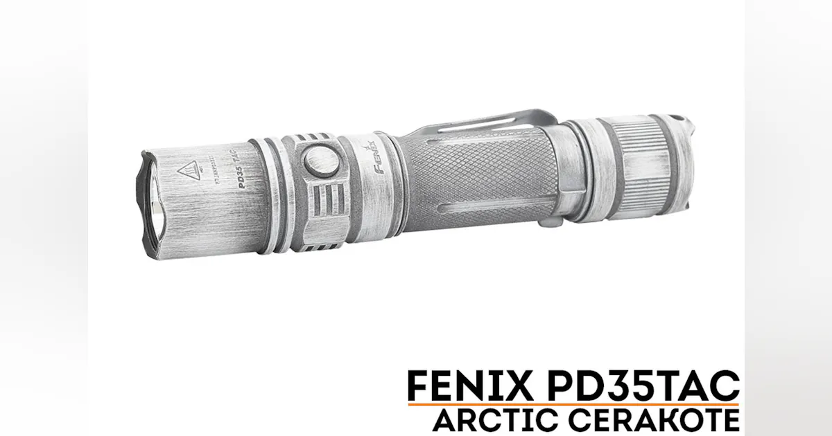 buy fenix cerakote flashlights PD36R V2 Tactical LED Flashlight it features a dual FENIX PD36R PRO RECHARGEABLE FLASHLIGHT