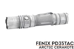 Fenix Pd35 Tac Led Tactical Flashlight Arctic Battleworn Cerakote Finish