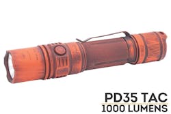 Fenix Pd35 Tac Led Tactical Flashlight Blaze Battleworn Cerakote Finish