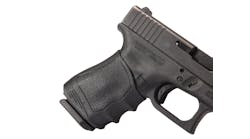 Pachmayr Gripper Sliipon Grip Black On Handgun Closeup