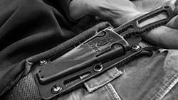The ultra-light Gerber Ghoststrike Fixed Blade&rsquo;s customizable sheath system offers a low-profile or open carry options.