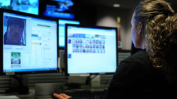 Nicole Hardy-Smith with the Palm Beach Sheriff's Office, uses a facial recognition software tool to provide identity resolution on cold cases.