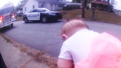 Newly released body camera video shows a Belton Police Cpl. Derrall Foster save a choking four-month-old baby girl earlier this week. Newly released body camera video shows a Belton Police Cpl. Derrall Foster save a choking four-month-old baby girl earlier this week.