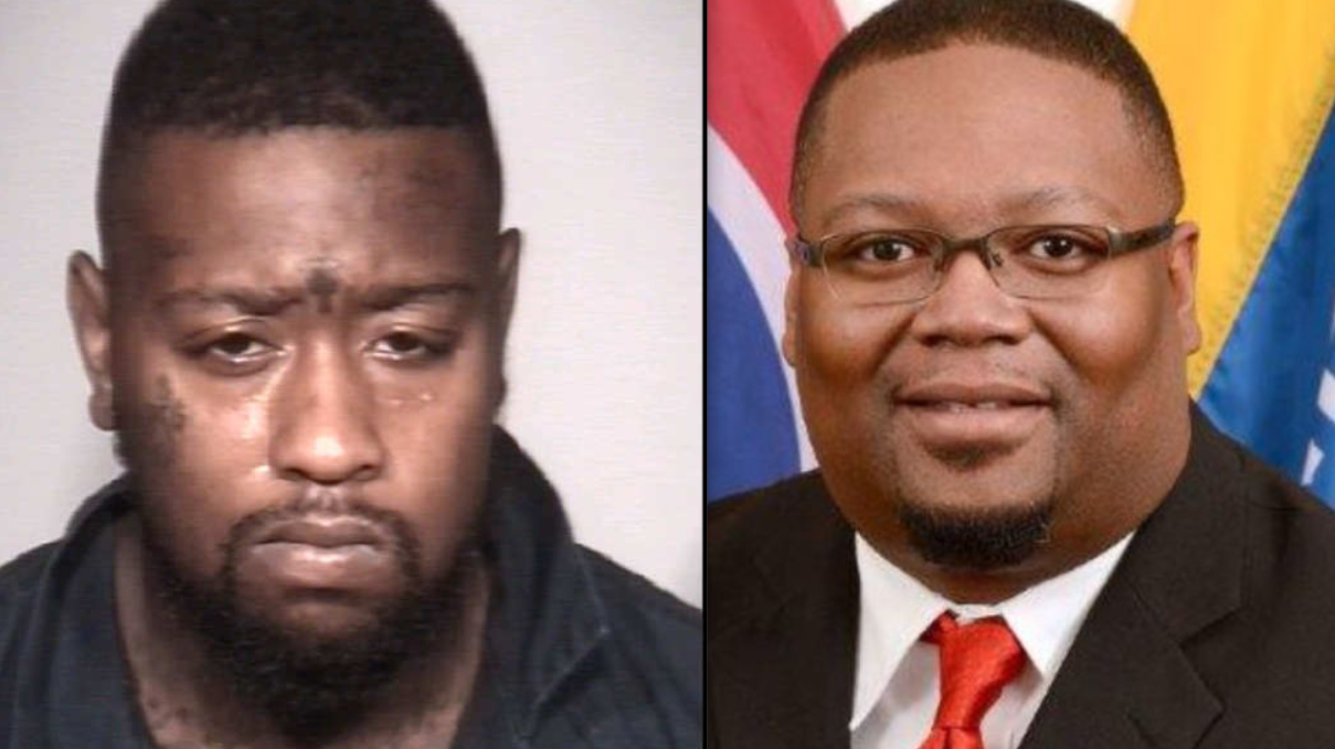 Brenden Tyler Burns, left, and Special Agent De'Greaun 'Dee' Frazier