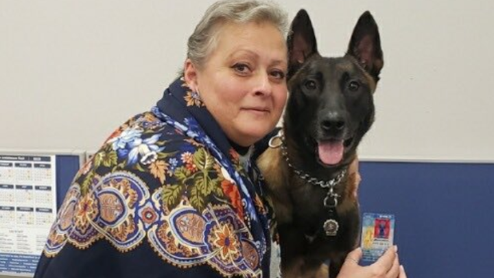 Russel, the NYPD’s furriest new recruit, has been embraced with open arms by the mother of late Det. Russel Timoshenko, who the dog is named in honor of.