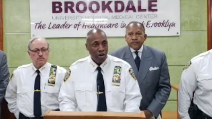 A mentally ill man was dead and an NYPD police officer was in a medically-induced coma after a wild melee Friday in Brooklyn sparked by attempt by police to arrest a man urinating in a nail salon.