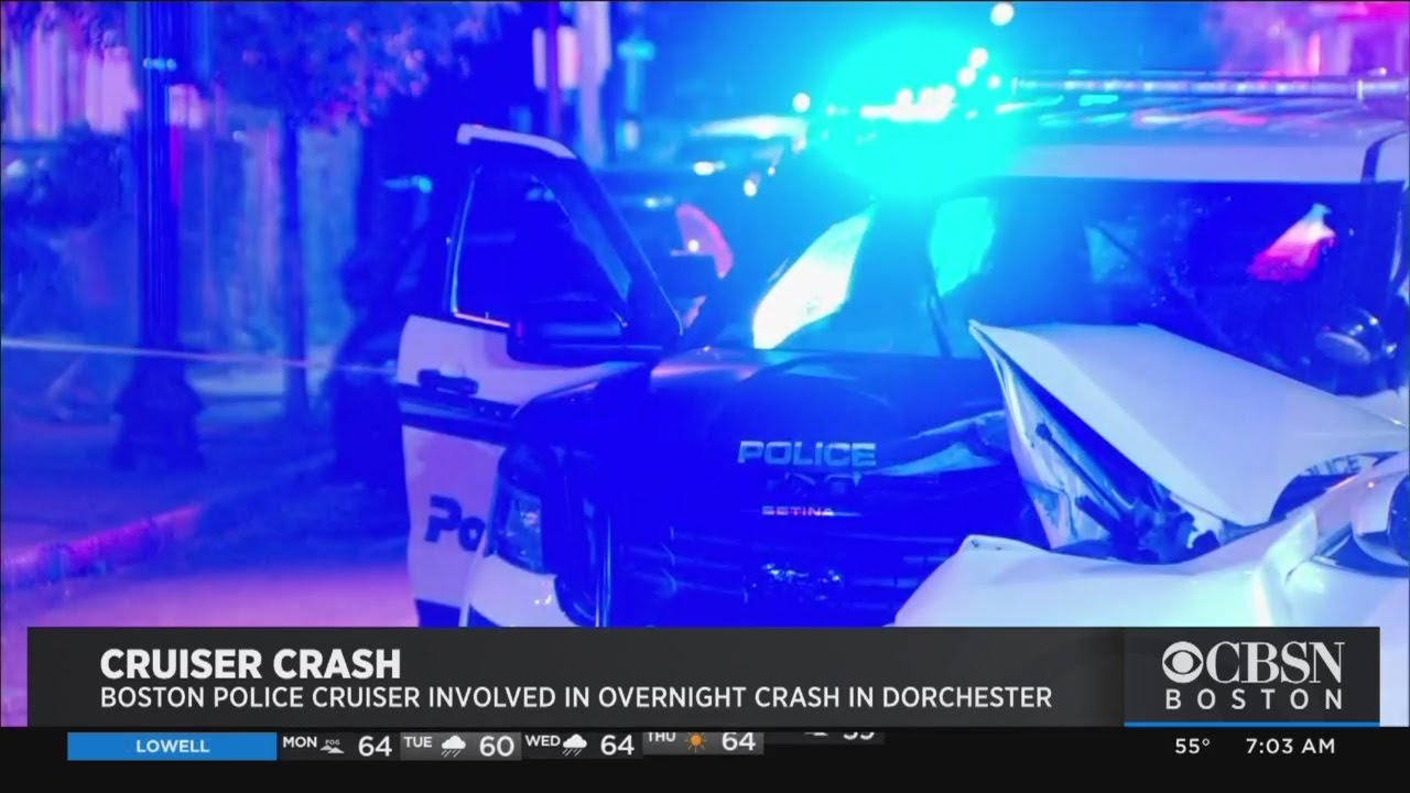 2 Boston Police Officers Injured in Cruiser Crash | Officer