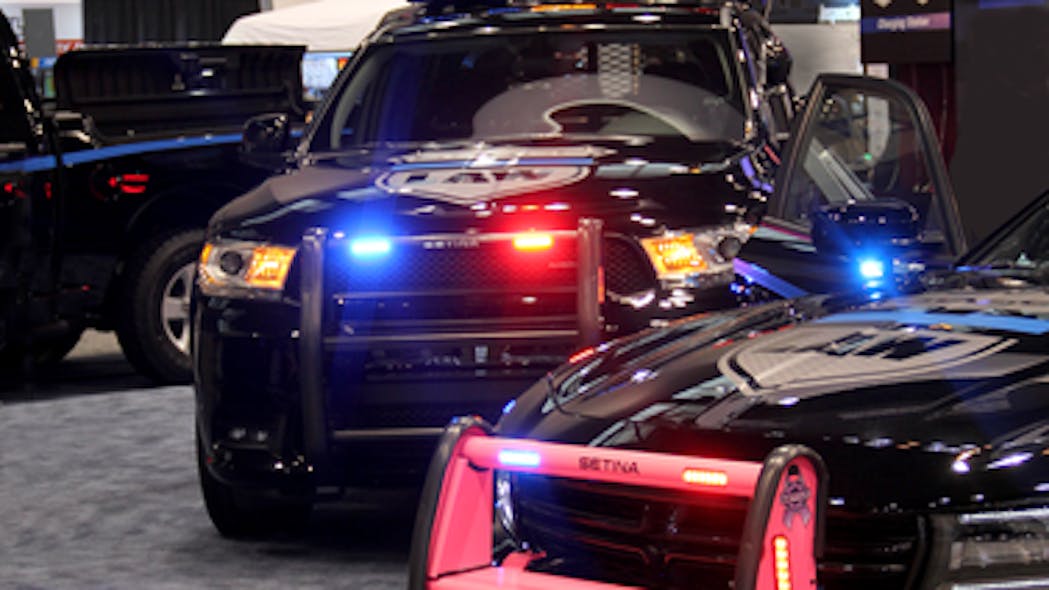 The Dodge Law Enforcement booth as seen at IACP 2019