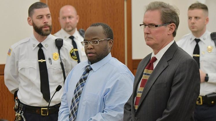 David Njuguna enters the courtroom Tuesday afternoon.