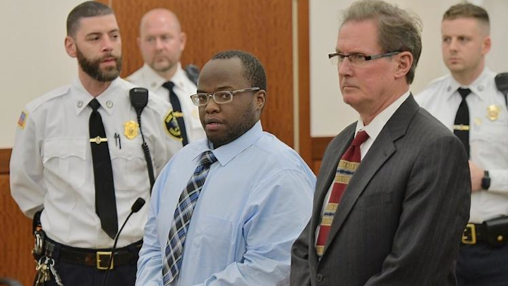 David Njuguna enters the courtroom Tuesday afternoon.