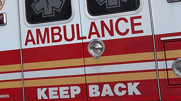 A 31-year-old man was arrested Sunday afternoon after he allegedly stole an ambulance from a Detroit fire station, crashed through the a garage door, hit another car and fled before eventually flipping the ambulance on its side while turning.