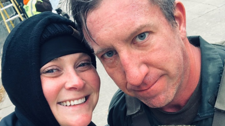 Officer Erin Gubala, left, and Sgt. Mike Nowacki